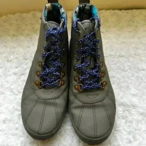 NEW Keds Scout II Matte Gray Water Resistant Rain Shoes Women’s Sz 8 NWOB - Picture 3 of 10